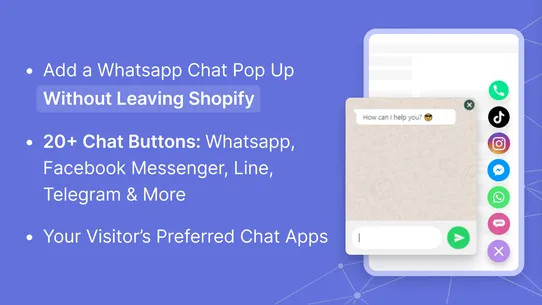 Chaty: WhatsApp &amp; Chat buttons screenshot