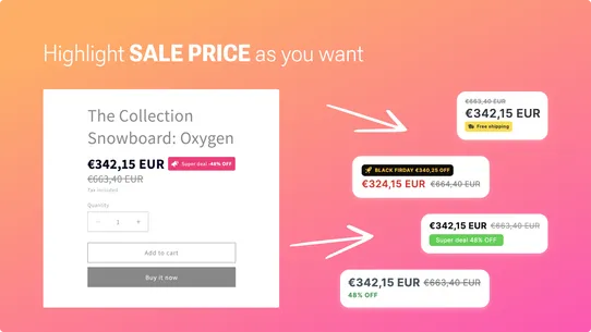 Conhit Price Badges &amp; Icons screenshot