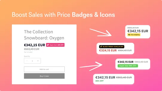 Conhit Price Badges &amp; Icons screenshot