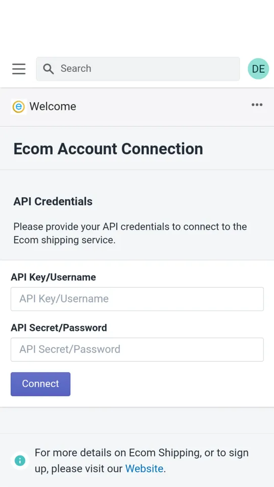 Ecom Shipping screenshot