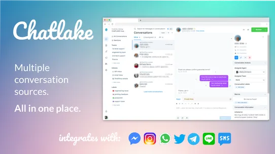 Chatlake: Live Chat &amp; Helpdesk screenshot