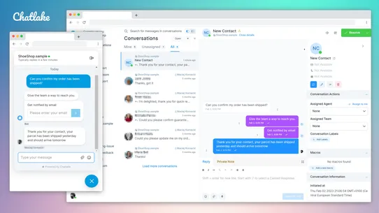 Chatlake: Live Chat &amp; Helpdesk screenshot