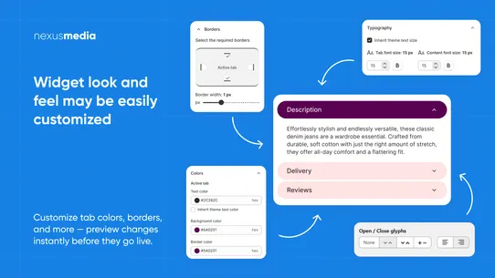 EasySlide Accordion tabs &amp; FAQ screenshot