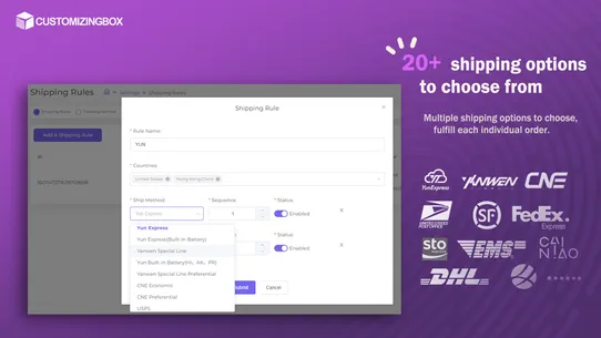 CustomizingBox‑Print on Demand screenshot