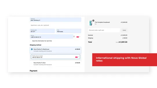 Nova Poshta Service screenshot