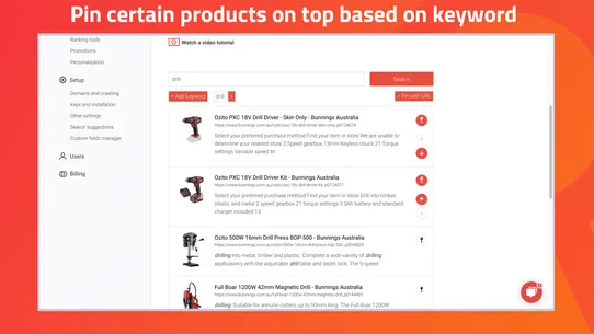AddSearch Search &amp; Discovery screenshot