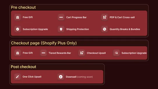 Monk Free Gift &amp; Cart Upsell screenshot