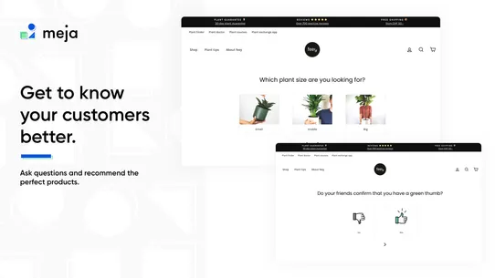 Meja ‑ Product Recommender screenshot