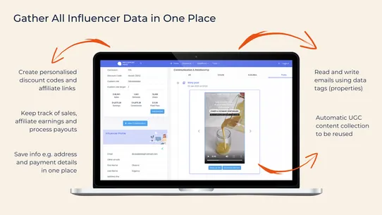 Influencer Hero Marketing App screenshot