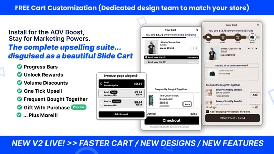 Monster ‑ Slide Cart + Upsells screenshot
