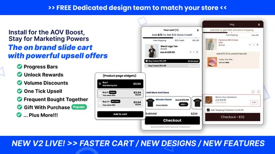 Monster ‑ Slide Cart + Upsells screenshot