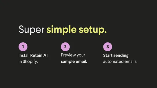 Retain AI: Winback emails screenshot