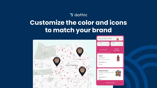 Dathic Product &amp; Store Locator screenshot