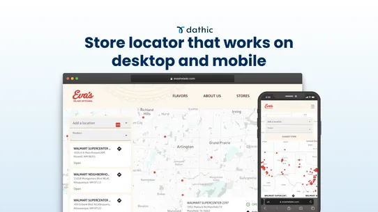 Dathic Product &amp; Store Locator screenshot