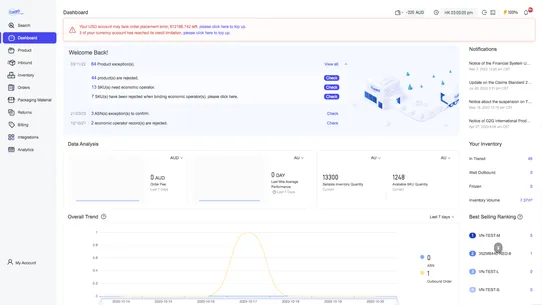 CIRRO Fulfillment screenshot