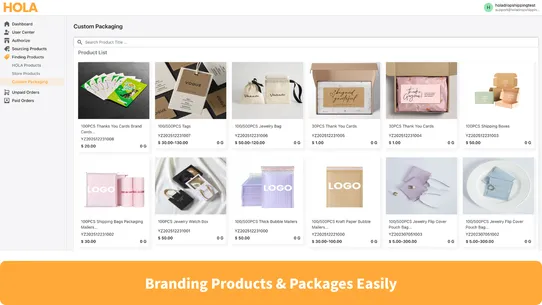 HOLAdropshipping screenshot