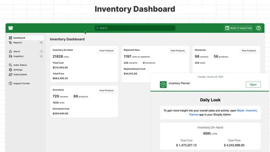 Inventory Reports | Mipler screenshot