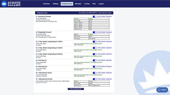 Advanced Shipping Manager screenshot