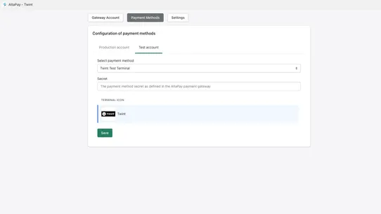 AltaPay ‑ Twint screenshot