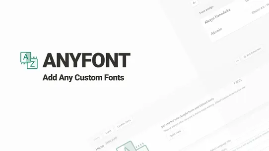 AZ: Google Font &amp; Custom Fonts screenshot