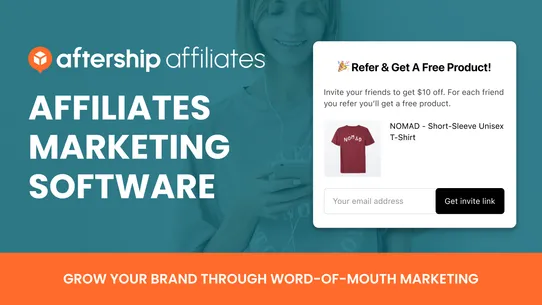 AfterShip Referral &amp; Affiliate screenshot