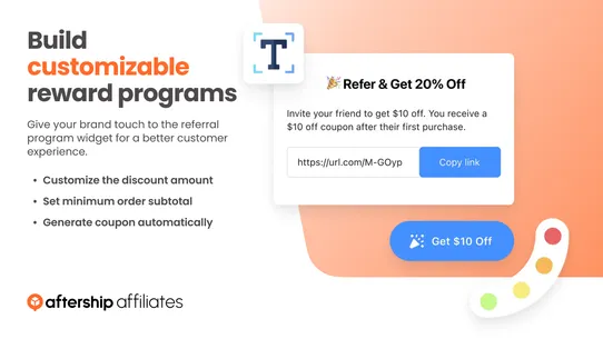 AfterShip Referral &amp; Affiliate screenshot