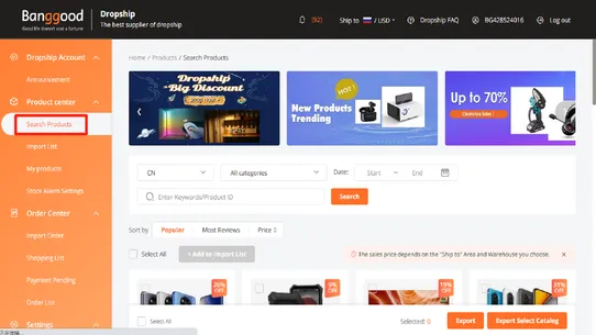 Banggood‑Dropshipping App screenshot