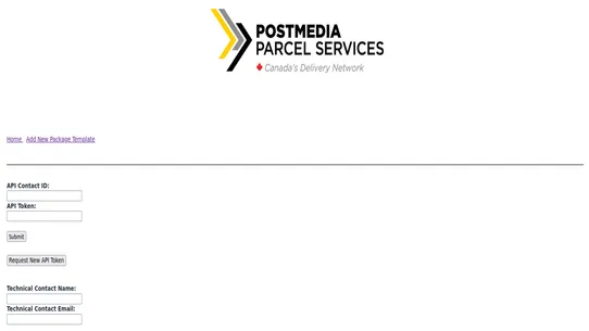 Postmedia Parcel Services screenshot