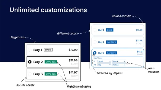 Bundlon: Volume discounts screenshot