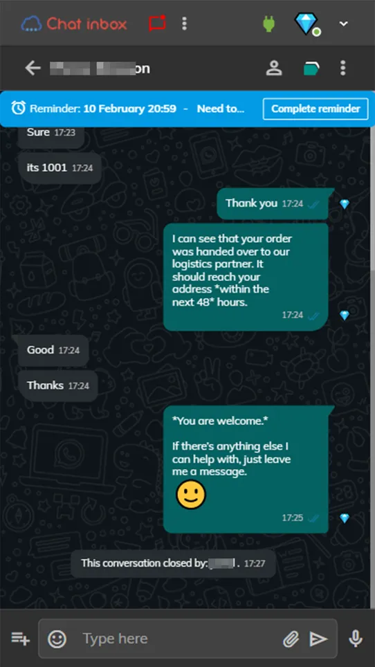 Chatinbox ‑ Customer Happiness screenshot