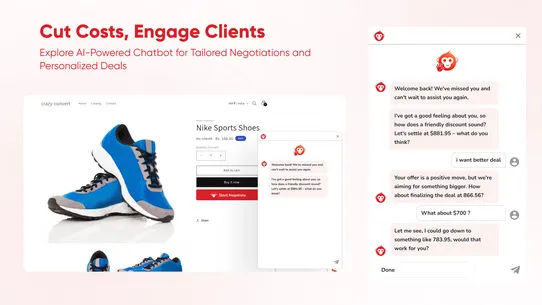 CrazyConvert:AI Bargaining Bot screenshot