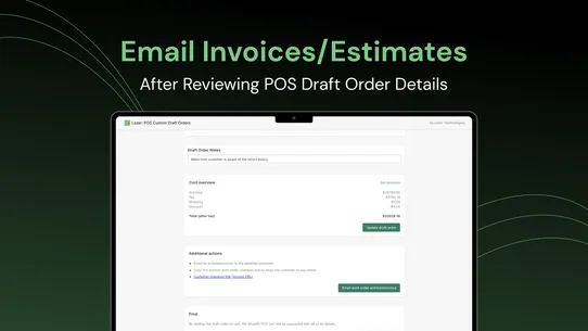 Custom &amp; Draft Orders For POS screenshot