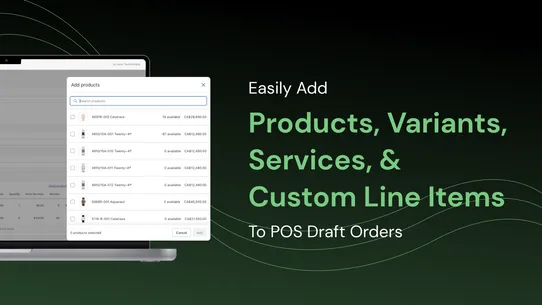 Custom &amp; Draft Orders For POS screenshot