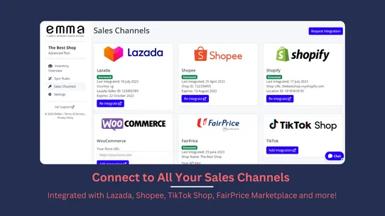 EMMA: Shopee, Lazada, TikTok screenshot