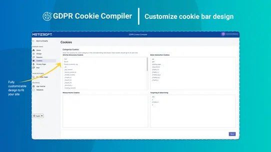 Metizsoft GDPR Cookie Compiler screenshot