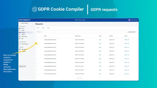 Metizsoft GDPR Cookie Compiler screenshot