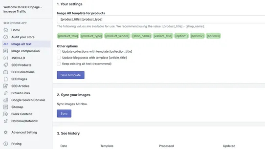 Fastify: SEO Onpage screenshot