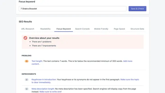 Fastify: SEO Onpage screenshot