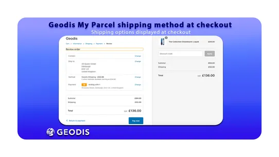 Geodis MyParcel screenshot