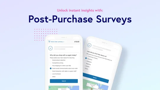 Grapevine Post Purchase Survey screenshot