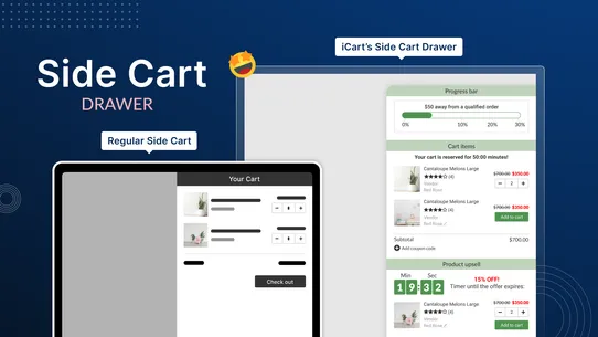 iCart Cart Drawer Cart Upsell screenshot