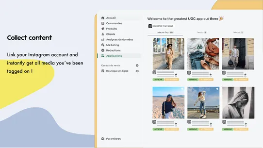 Shoppable Instagram UGC screenshot