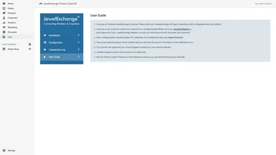 JewelExchange Product Feed API screenshot