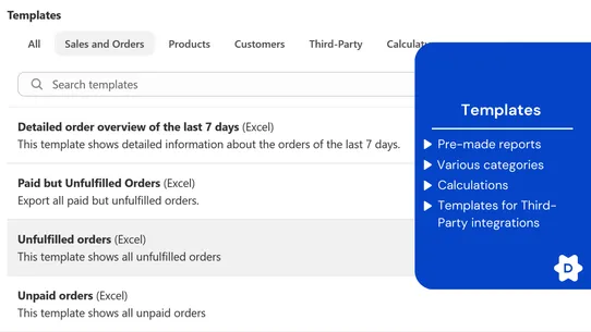 DataChamp Excel &amp; CSV Exports screenshot