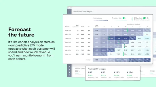 Lifetimely LTV &amp; Profit by AMP screenshot