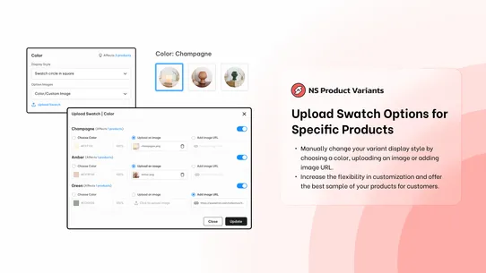 NS Image Swatch Variant Option screenshot