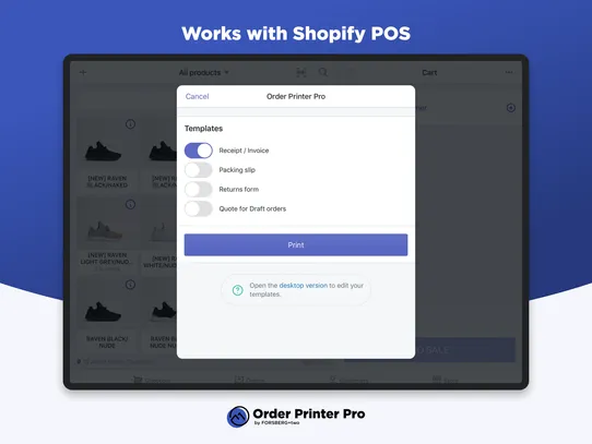 Order Printer Pro: Invoice App screenshot