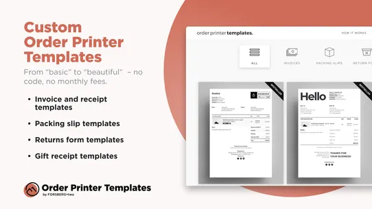 F+2: Order Printer Templates screenshot