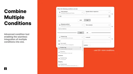 Payflow: COD &amp; Payment rules screenshot