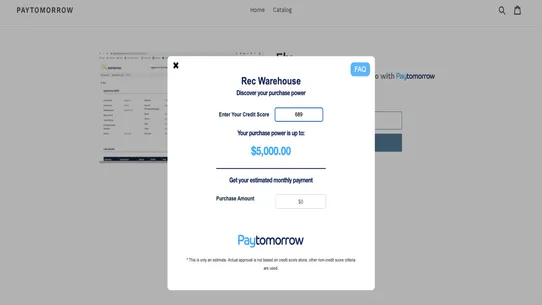 PayTomorrow Messaging screenshot